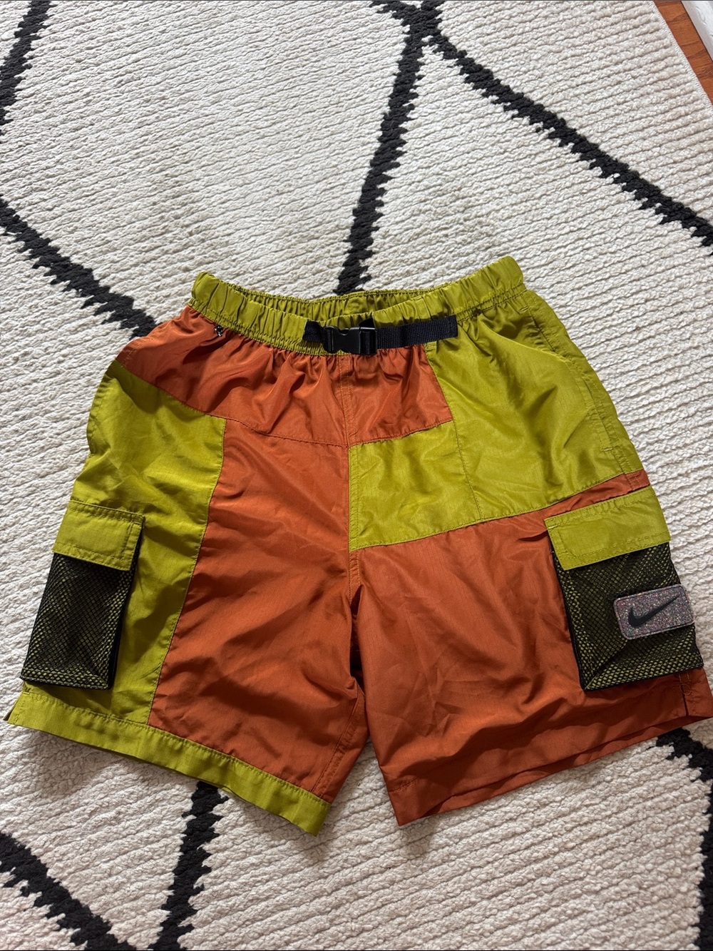 Nike Explore Belted Packable Quick Dry Swim Trunks NESSD465 Men's Small